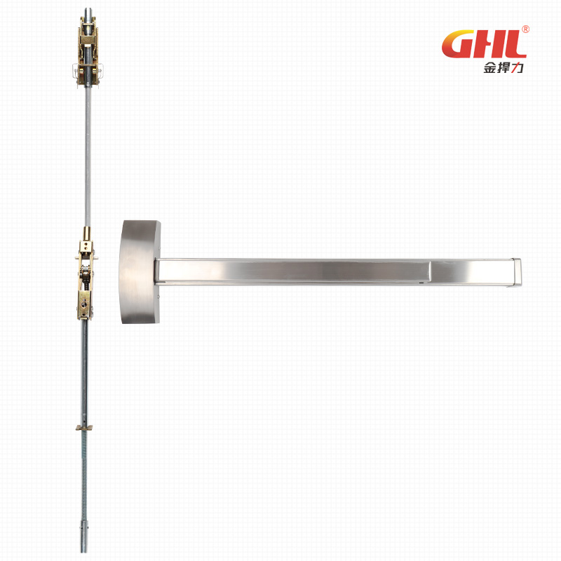 隱藏式逃生門鎖 暗藏推桿鎖天地桿內置 304不銹鋼 金捍力